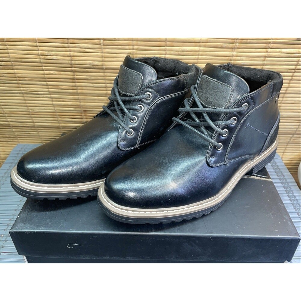 BRUNO MARC Chukka Work Dress Boot Leather Suede Durable Men's Size 7.5 In Box